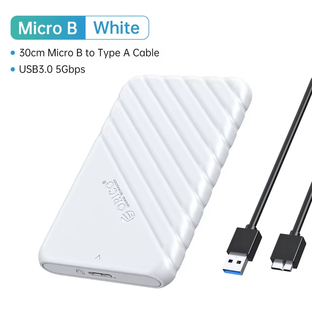 ORICO HDD Case 2.5'' SATA to USB 3.0 Hard Drive Enclosure for 2.5 Inch SSD Disk HDD Box 6TB Storage Case External HDD Enclosure: Brown