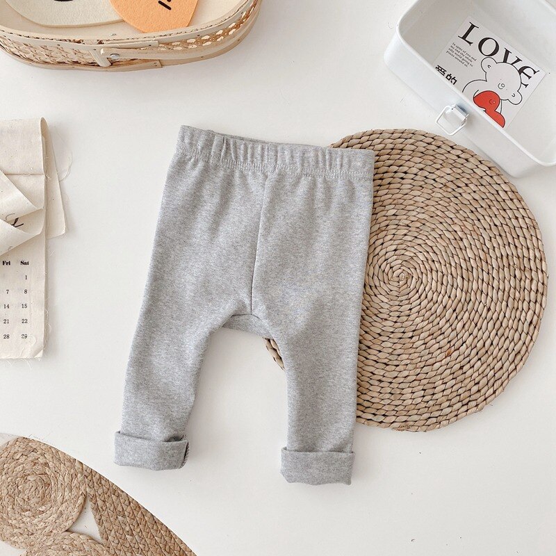 Pantaloni da bambina Casual in PP per bambini neonati bambini bambini pantaloni in cotone a righe autunnali pantaloni ADK145: Grey / 18m