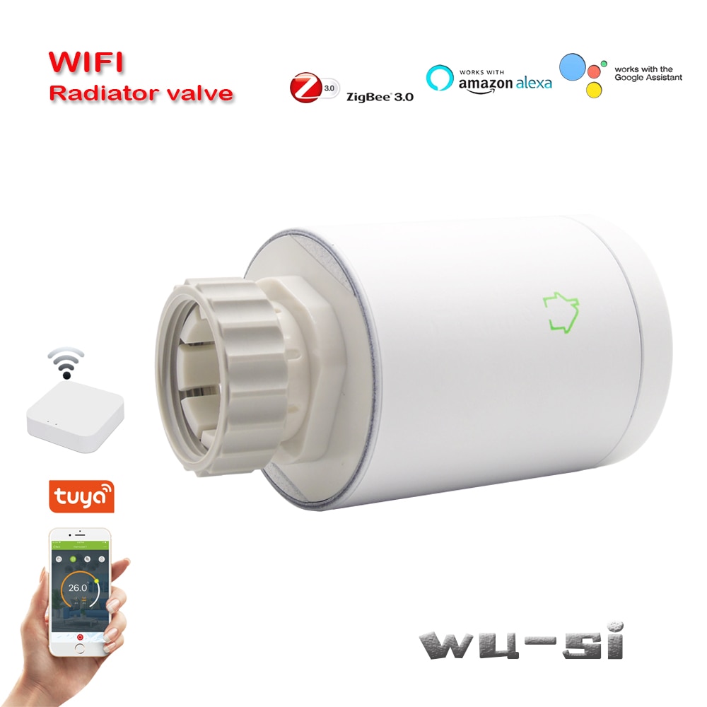 Zigbee-patterin termostaatti wifi-lämpötilan säätöventtiili, toimii tuya zigbee -yhdyskäytävän keskittimen kanssa