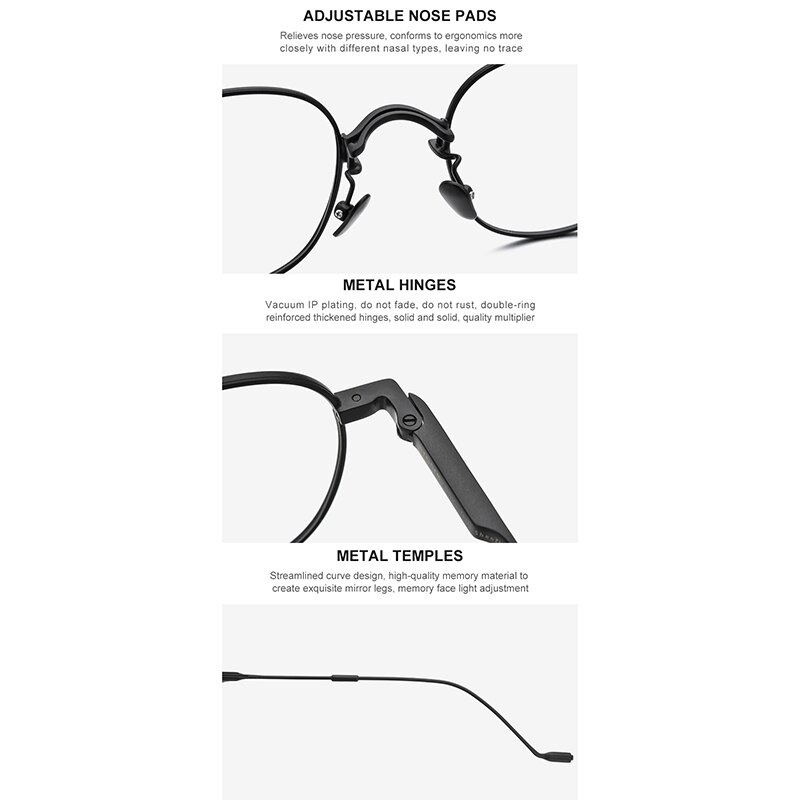 HEPIDEM Legierung Gläser Rahmen Frauen Neue Koreanische Männer Brillen Runde Metall Brille Klar Brillen Rahmen 5022