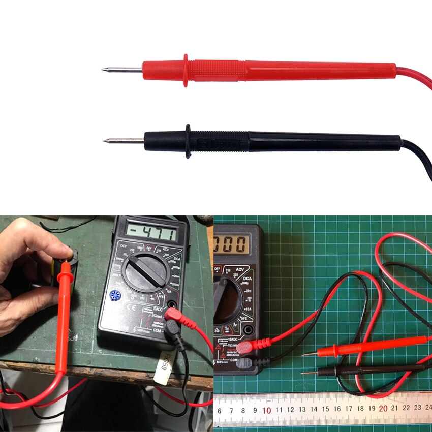 1 Paar 70Cm Multimeter Probe Test Digitale Multimeter Pen Multi Meter Tester Lead Wire Probe Pen Kabel 1000V 10A