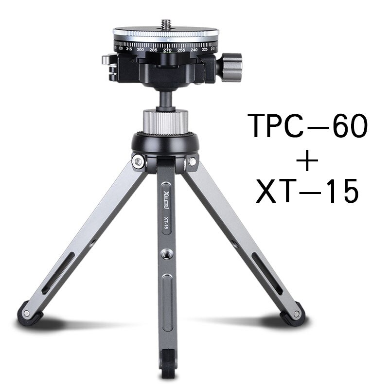 TPC-60 Aluminium Legierung schnelle demontage stativ kopf 360 grad Panorama schuss ACRA SCHWEIZER rotierenden stativ kopf: TPC-60 hinzufügen XT-15