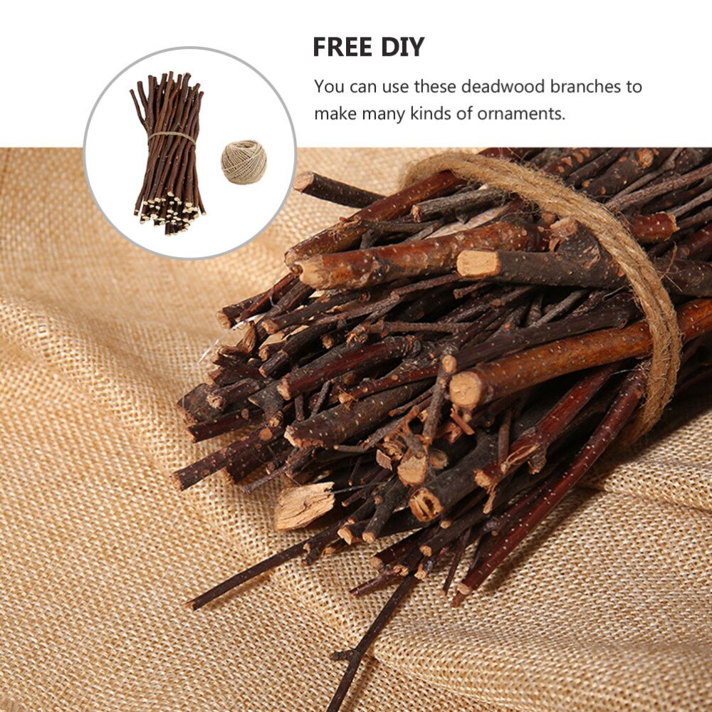 1 Set Christmas Branches Decor Wood Log Sticks for DIY Crafts Photo Props