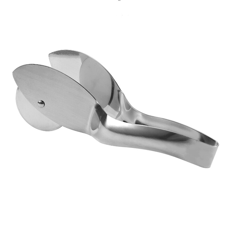 2 In 1 Stainless Steel Pizza Cutter Pizza Knife Pastry Pizza Clip Pasta Dough Kitchen Pizza Tools Pizza Shovel