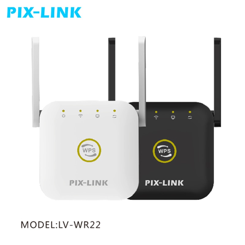 PIXLINK – répéteur WiFi Pro 300 mbps, amplificateur de réseau, extension de puissance, 2 antennes pour routeur, portée Wi-Fi