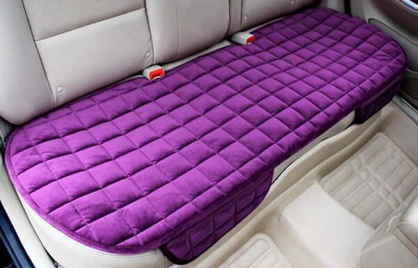 Flocking klud bevæger sig ikke bilsædehynder glidende autopude universal hold varmen vinter tilbehør cover  m2 x20: Lilla bageste