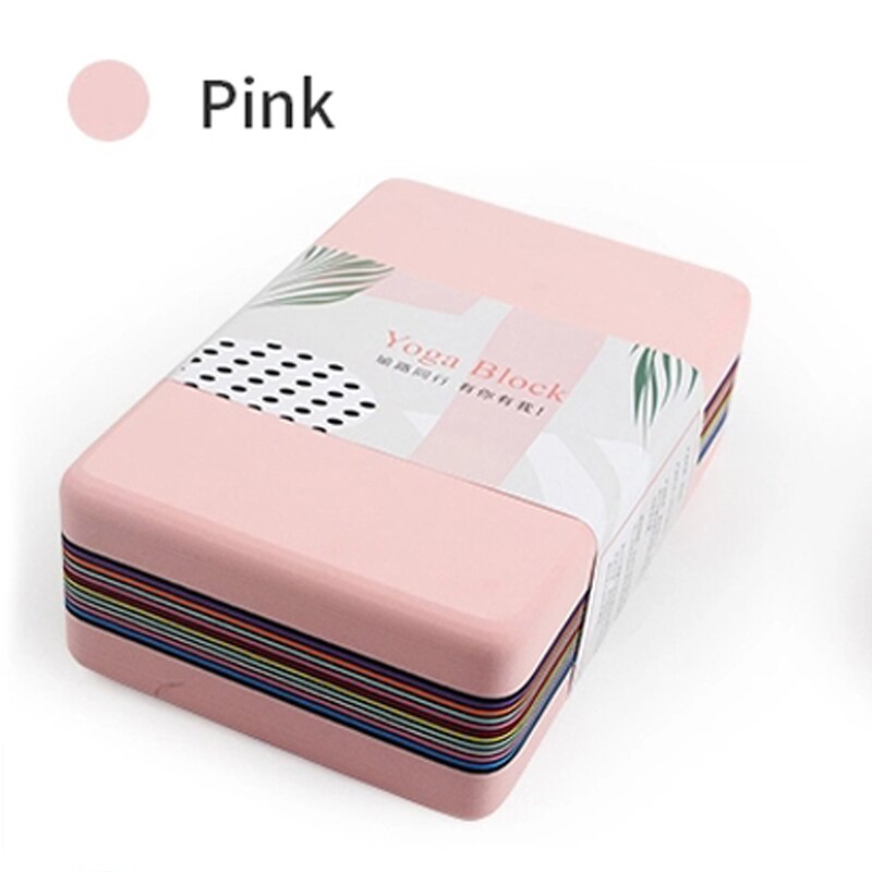 Yoga Block Set Blok EVA Foam Brick Sport Tools Alo Pillow Cork Bloque Roller Pilates Equipment Gym Fitness Accessories Blocos: Pink