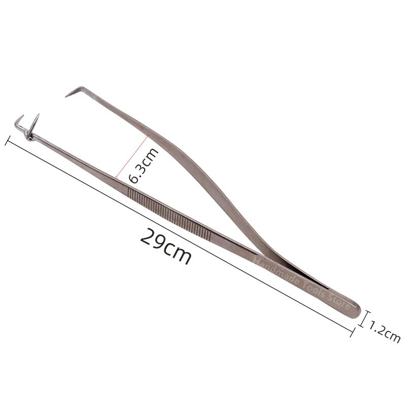 1PC Keramik Ton Werkzeuge Edelstahl Schlamm Carving Zangen Dip Glasur Clamp Gelten Die Platte DIY Keramik Handwerk dip Glasierte Clamp