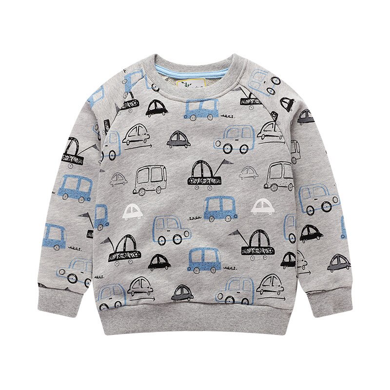 Meninos sweatshirts carro dos desenhos animados meninos camisolas para crianças pequenas hoodies roupas outono crianças camisas de manga longa algodão: 3088 / 6 T