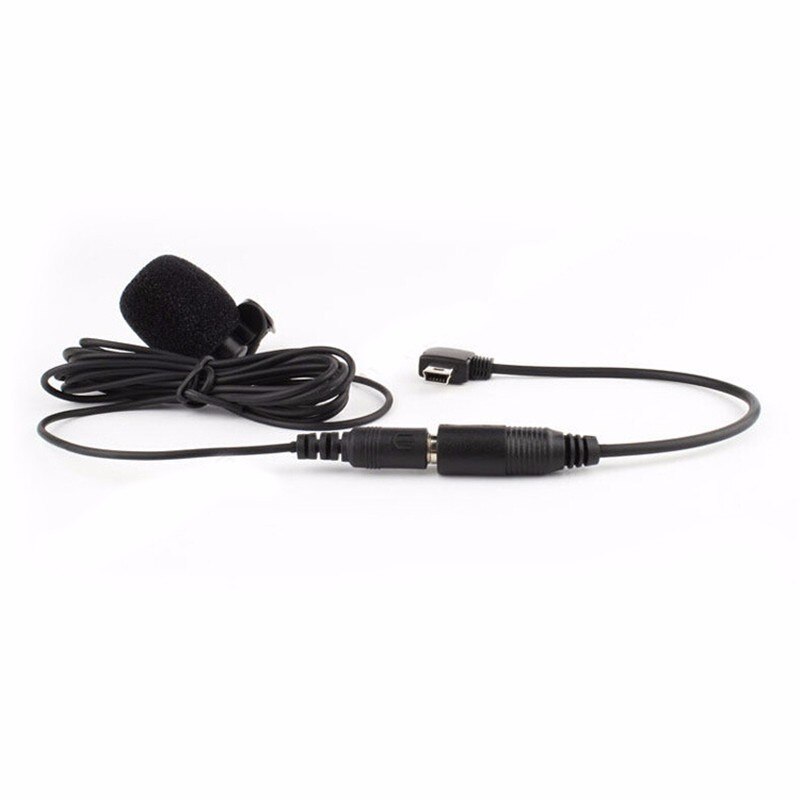 for GoPro Hero 3.5mm Active Clip Microphone with USB Audio Adapter Mic Cable for Gopro Hero 3 3+ 4 Action Camera Accessories