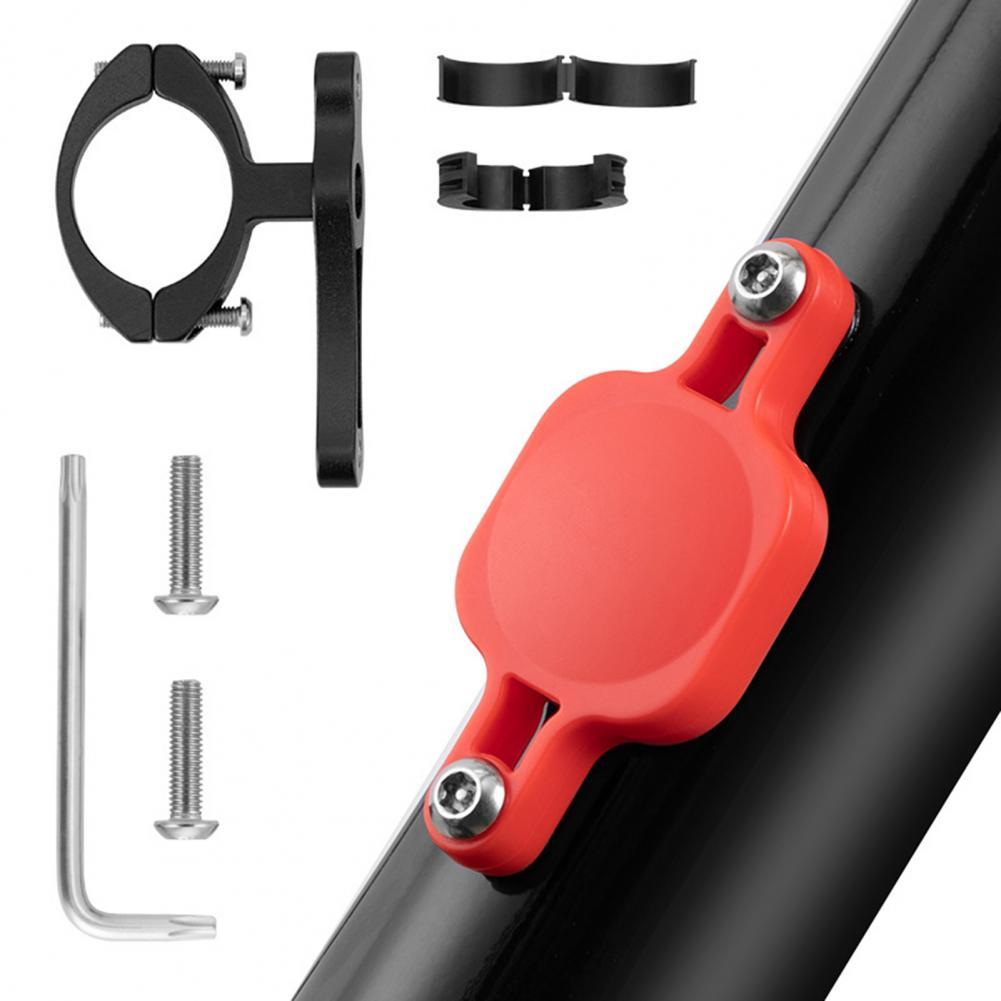 Bike Tracker Bracket Anti-theft Tracker Stand Protective Cover Cycling Mountain Bike Bicycle Tracker Holder Tracker Stand Cover: Red B