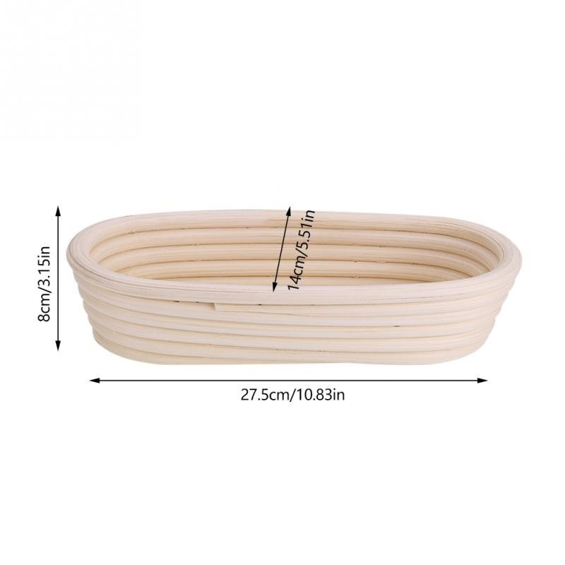Proofing Bread Baskets Dough 4 Sizes Pastry Proving Basket Banneton Brotform Rattan Proofing Food Container Storage Basket: 28x14x8cm