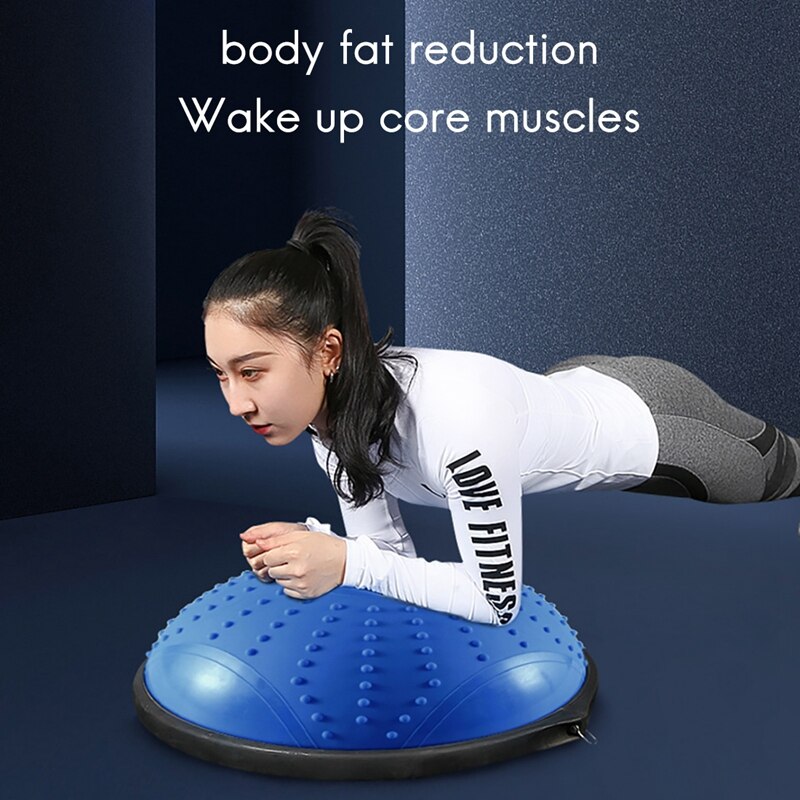 Half Yoga Bal Balance Trainning Ball Met Weerstand Bands Air Dome Balance Ball Voor Body Home Gym Workouts Fitness