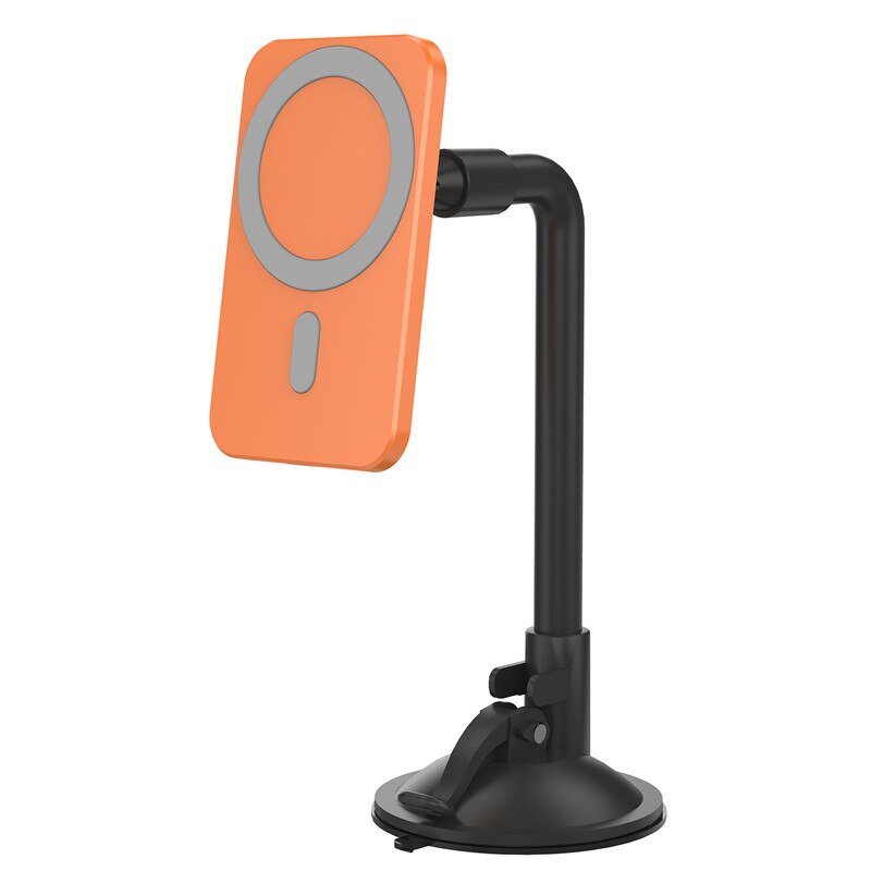 15W De Telefoon Mobiele Draadloze Oplader Houders Voor Telefoon Desktop Adsorptie Stand Smartphones Oplader Draadloze Voor Iphone 12 Pro: Orange 