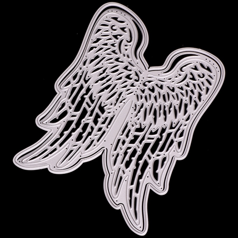 Ambachtelijke Metalen Stansmessen Cut Sterven Angel Heart Wings Decoratie Album Papier Card Craft Embossing Die Cuts