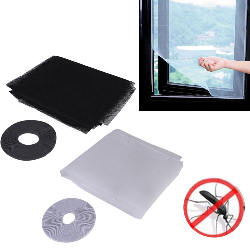 Diy Sticker Venster Mesh Deur Gordijn Snap Netto Guard Mosquito Fly Insect Insect AIA99