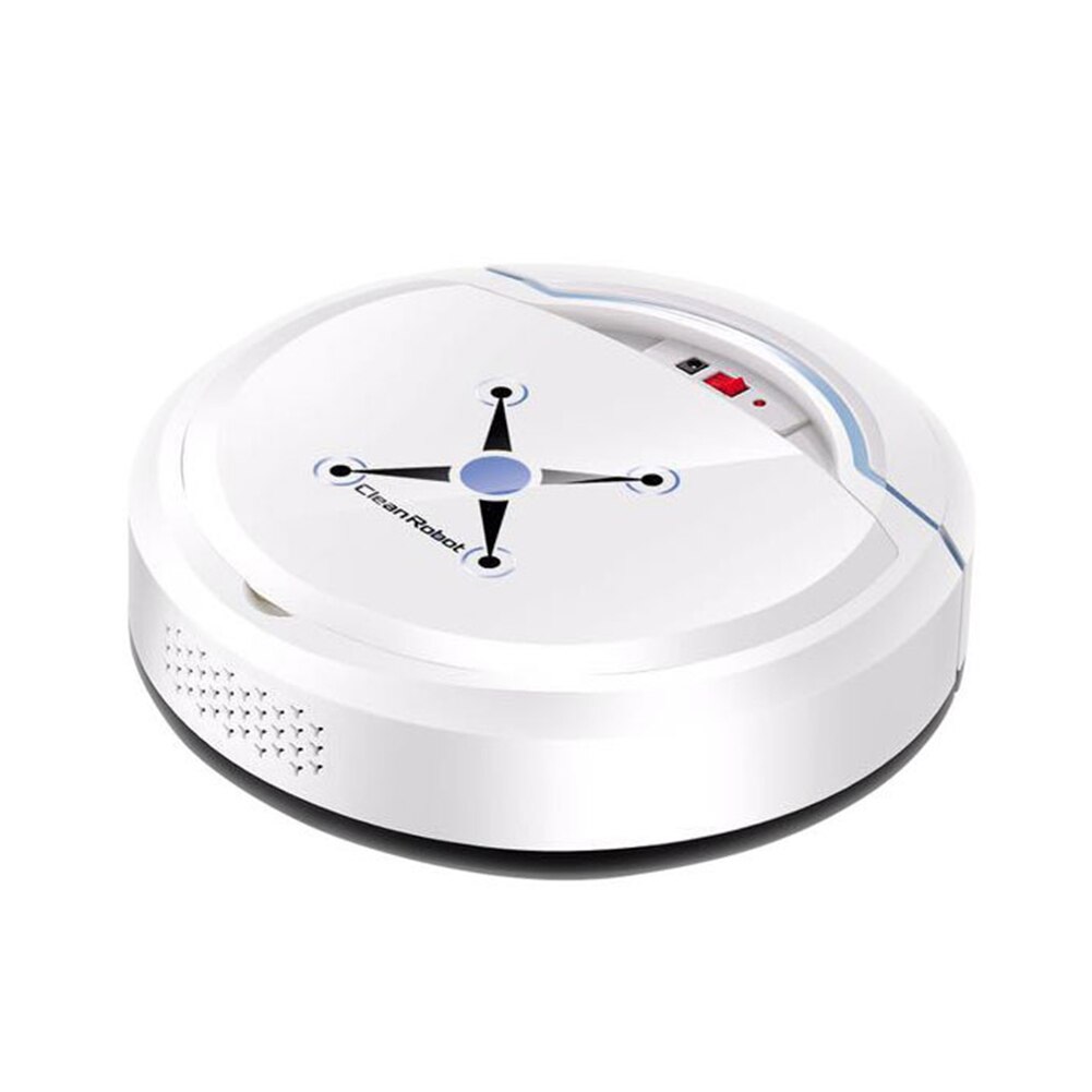 Automatic Smart Robot Vacuum Cleaner Small Vacuum Cleaners Sweeping Robot Floor Dirt Auto Home Rechargeable Cleaning Machine: White