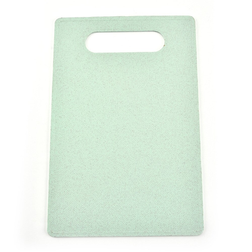 1Pcs Tarwe Stro Fruit Groente Snijden Hakblokken Board Tafel Mat Met Opknoping Gat Snijden Snijplank Keuken Gereedschap: Green