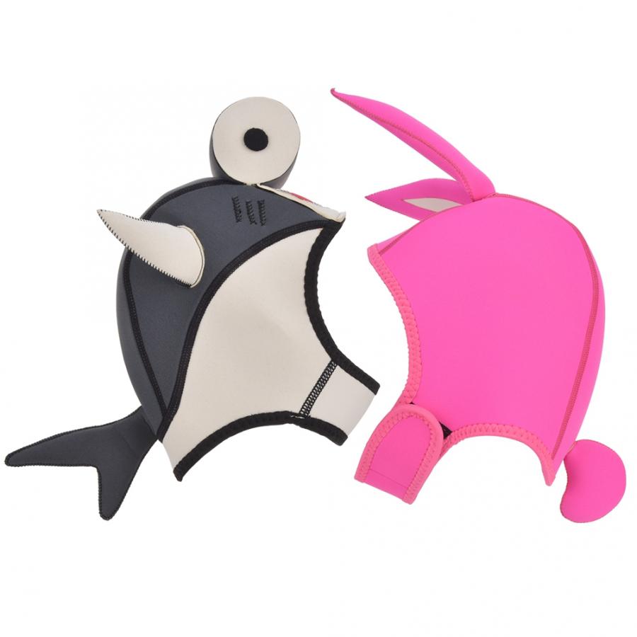 Snorkel Mask Neoprene Scuba Free Diving Animal Cartoon Hat Cap Helmet Hood Equipment full face diving accessories
