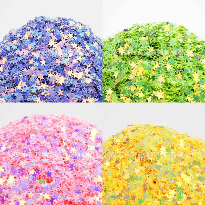 4mm vijfpuntige ster nagellak sequin crystal modder DIY handgemaakte materiaal glitter oogmake-up patch glitter bruiloft party gooi