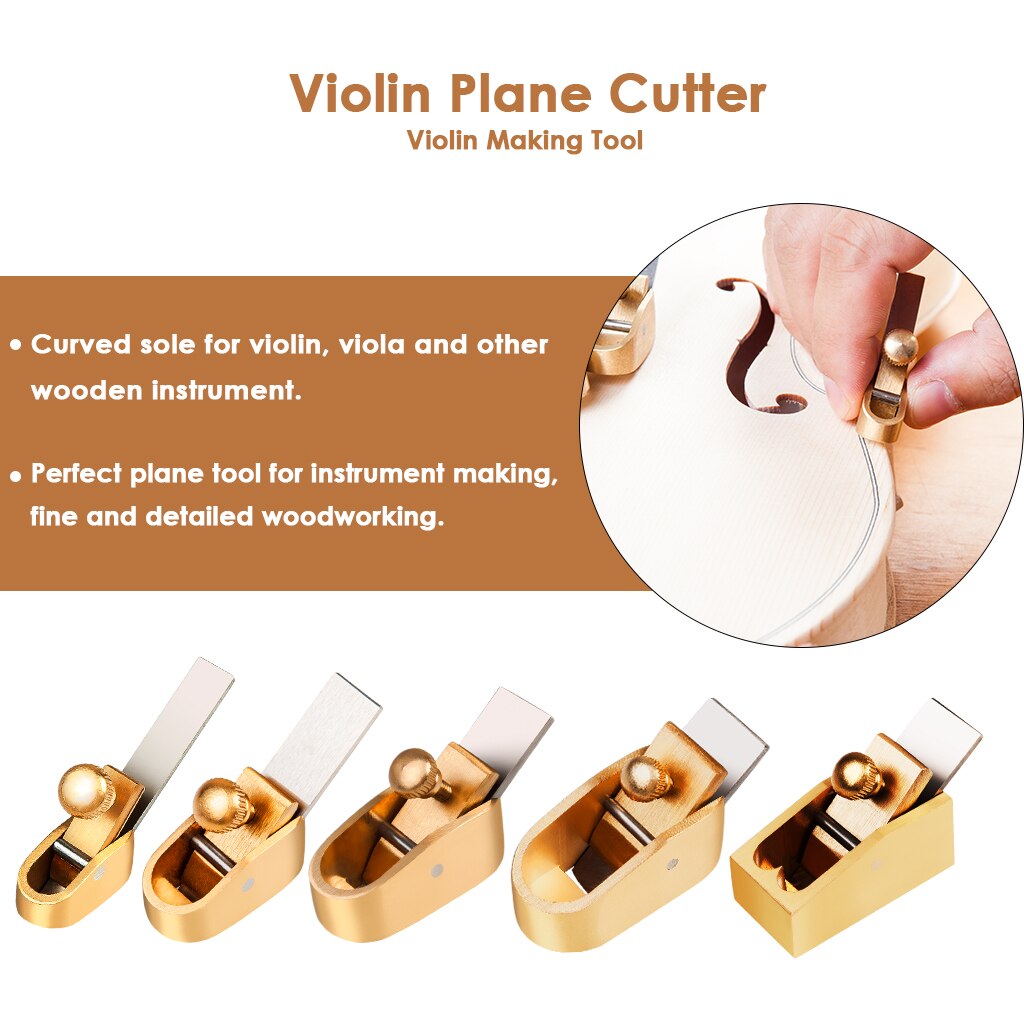 Coupe-plan de violon , 5 pièces, outil de travail du bois, coupe-plan, outil de Luthier en laiton pour violon et arrière supérieur de violon