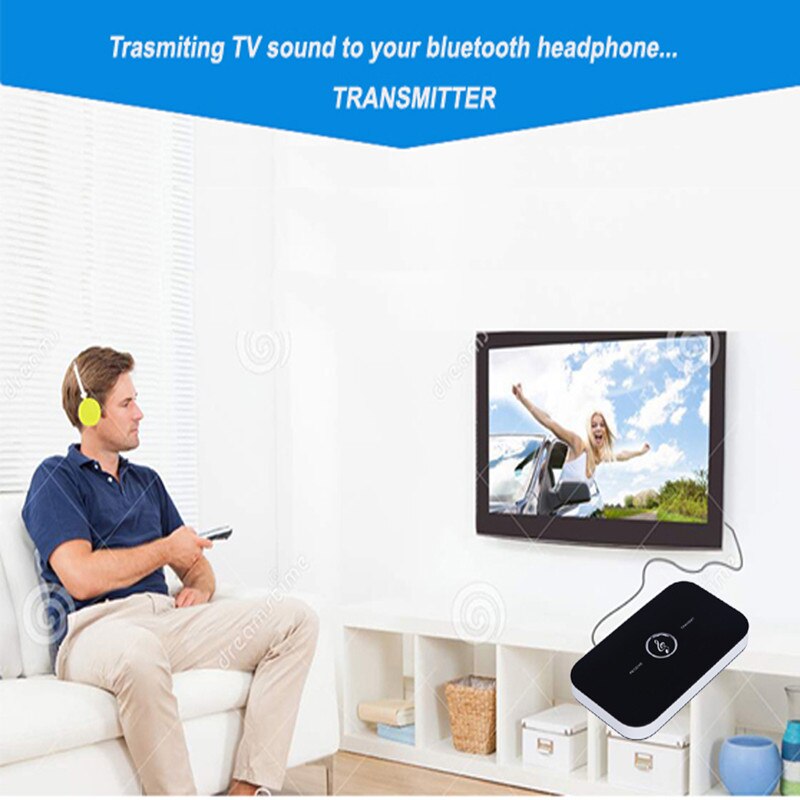 B6 Bluetooth Audio Transmitter Receiver Wireless 4.0 Hifi A2DP Aux 3.5mm Music Adapter for Tablet Speaker TV Smart PC MP3
