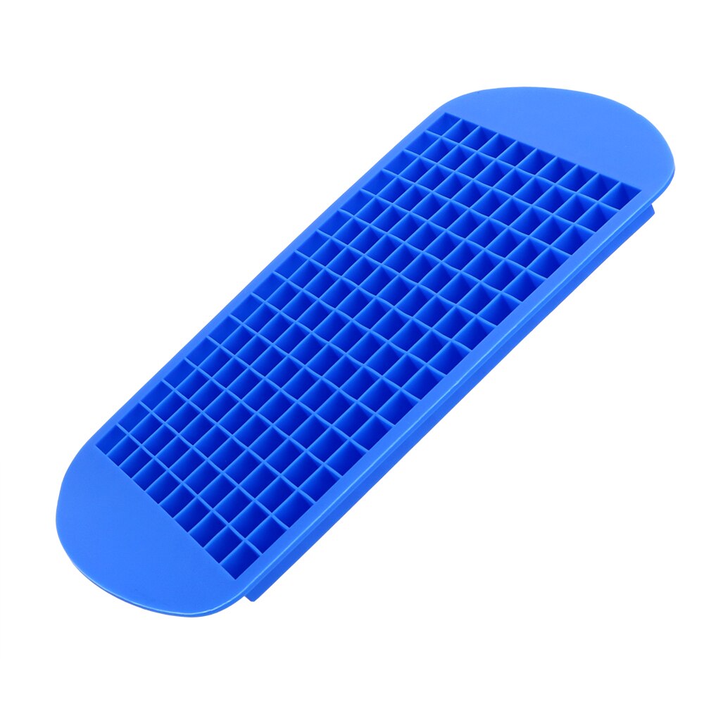 HILIFE 160 Ice Cube Tray Silicone Ice Cube Mold Small Square Ice Maker for Ice Cream Party Whiskey Cocktail Cold Drink Bar Tools: Blue