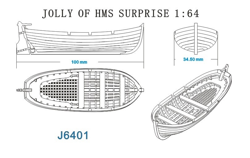 Kit de modelo de bote salvavidas, , escala 1/64
