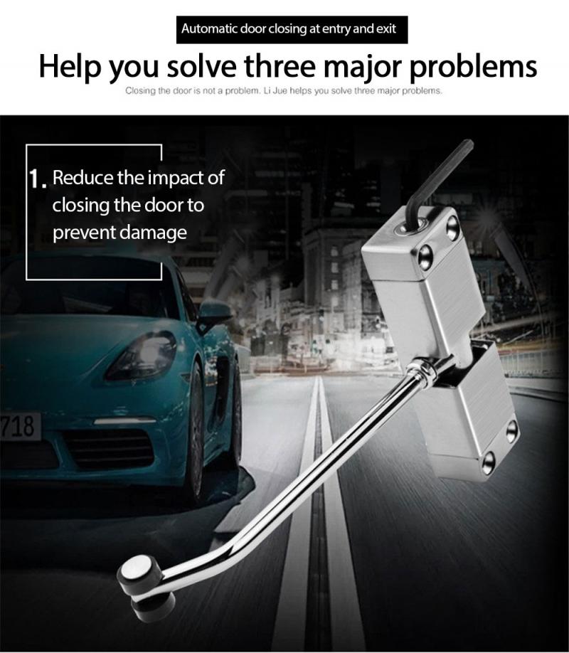 Stainless Steel Automatic Mounted Spring Door Closer Adjustable Surface Door Closer Home Door Hardware