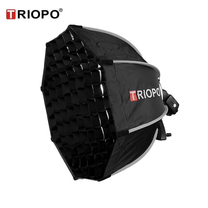 TRIOPO KX65 65cm Regenschirm Softbox Tragbare draussen Achteck Für yongnuo YN200 Godox AD200 V1C/S/N/O/F-Speedlite Weiche Kasten: KX65 mit gitter