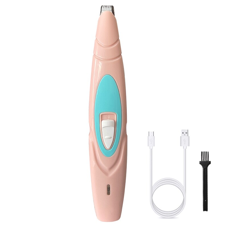 Cortapelos eléctrico para perros, pies de recortador de pelo para mascotas, peluquería, cortador de pelo para perros, pedicura: pink