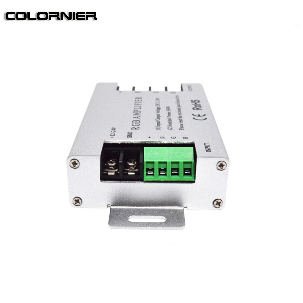 360W Led RGB Amplifier 30A Aluminum RGB Strip Amplifier DC12-24V For RGB SMD5050 3528 LED Strip Light Signal Amplifier