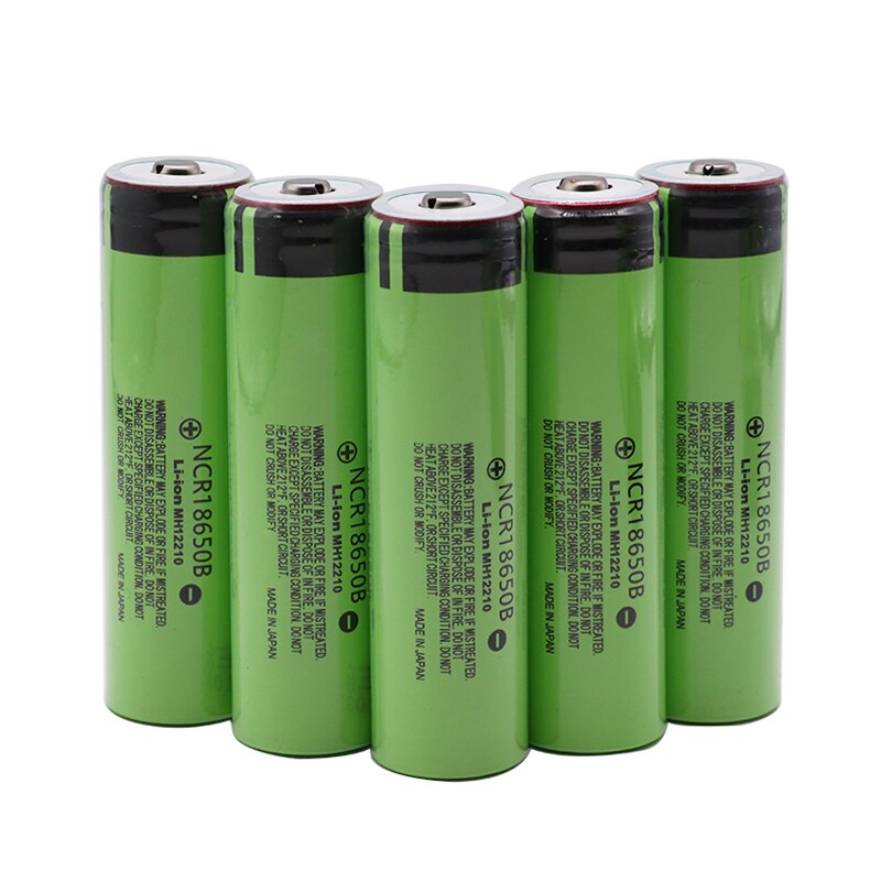 30pcs Original Panasonic NCR18650B 3.7v 3400mAh 18650 rechargeable lithium battery for Panasonic flashlight batteries+Pointed