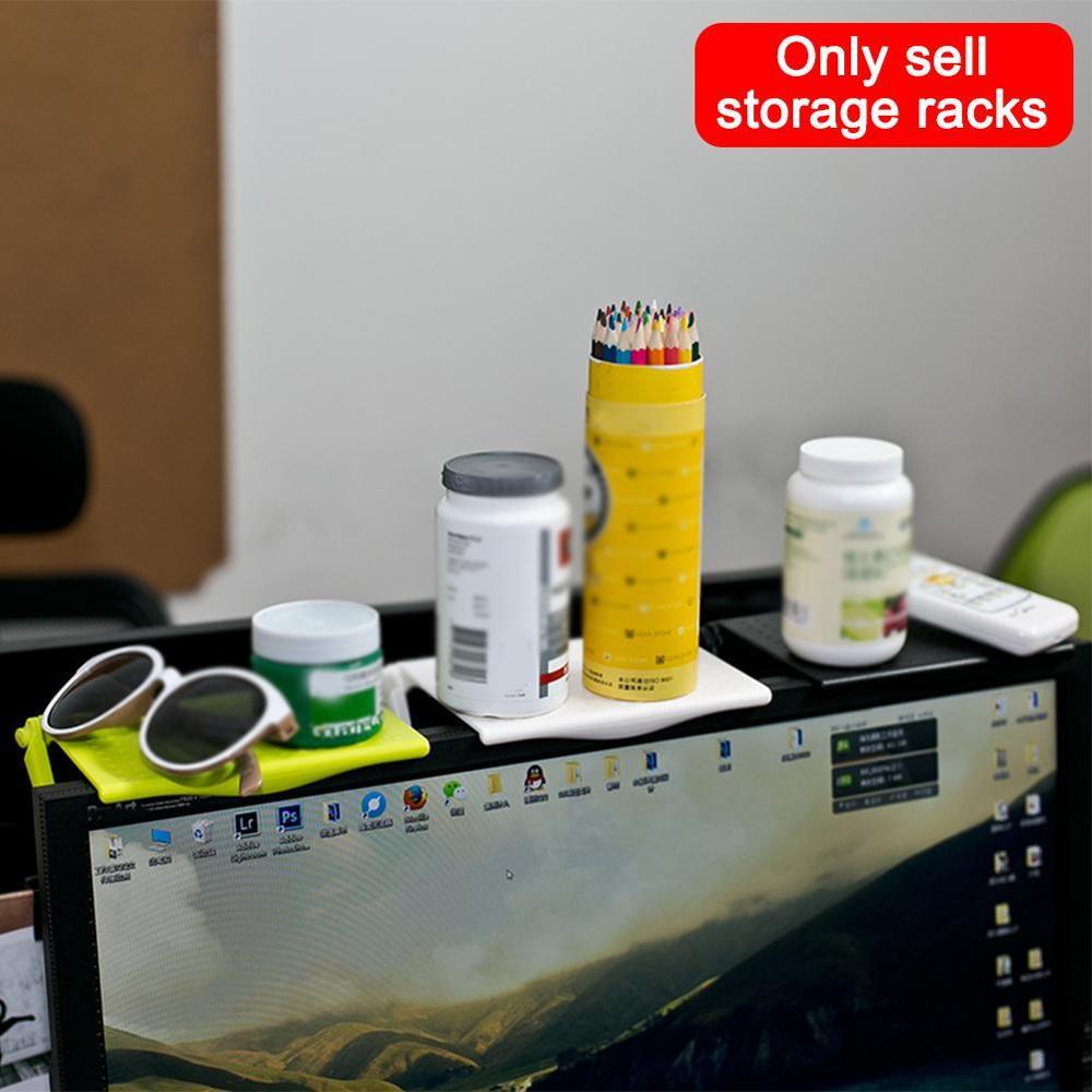 Adjustable Shelves Trays Display Shelving Units For Living Room Organizer TV Screen Caddy Screen TOP Shelf Desktop Storage Rack