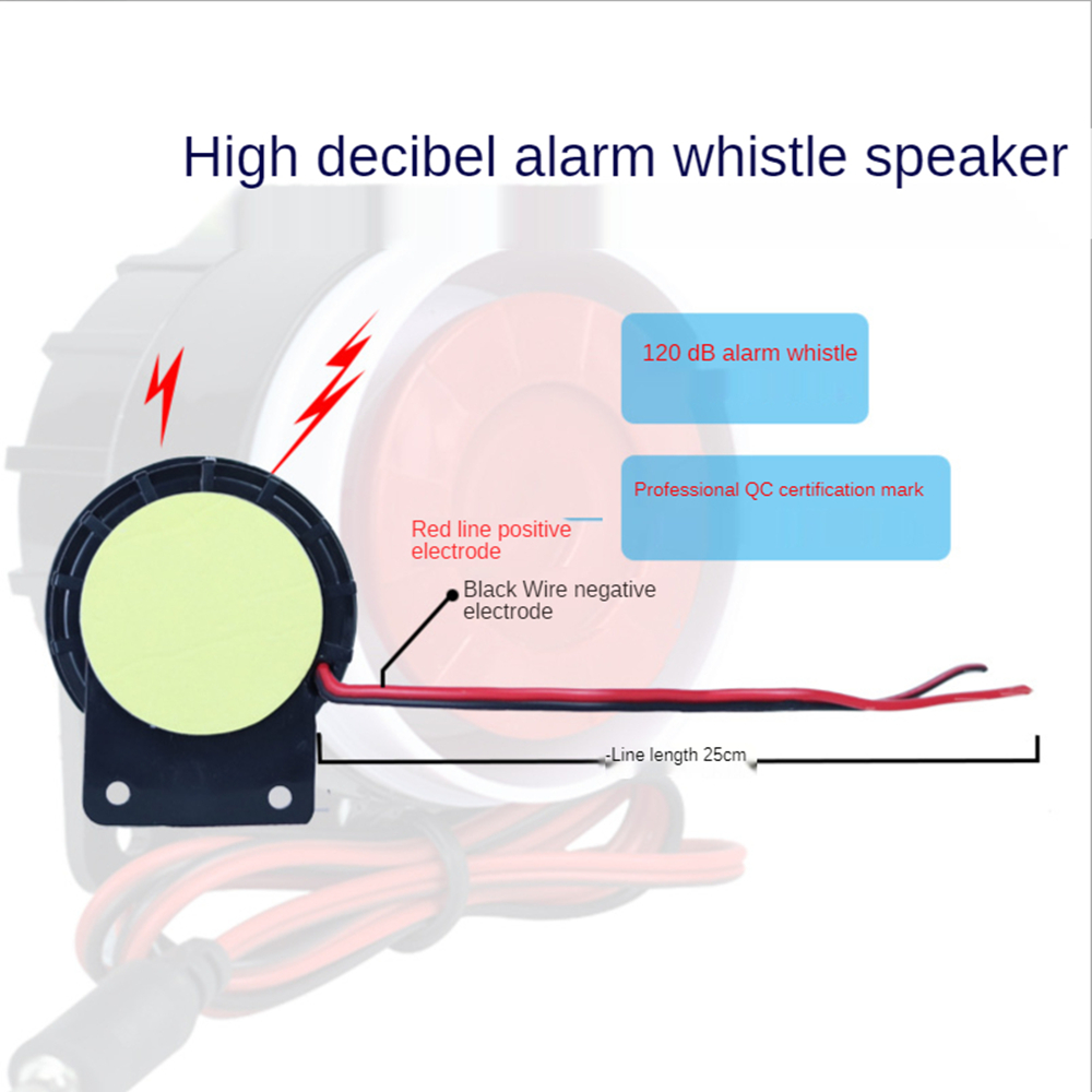 220v zumbador alarma Tweeter alarma antirrobo sirena piezoeléctrica impermeable