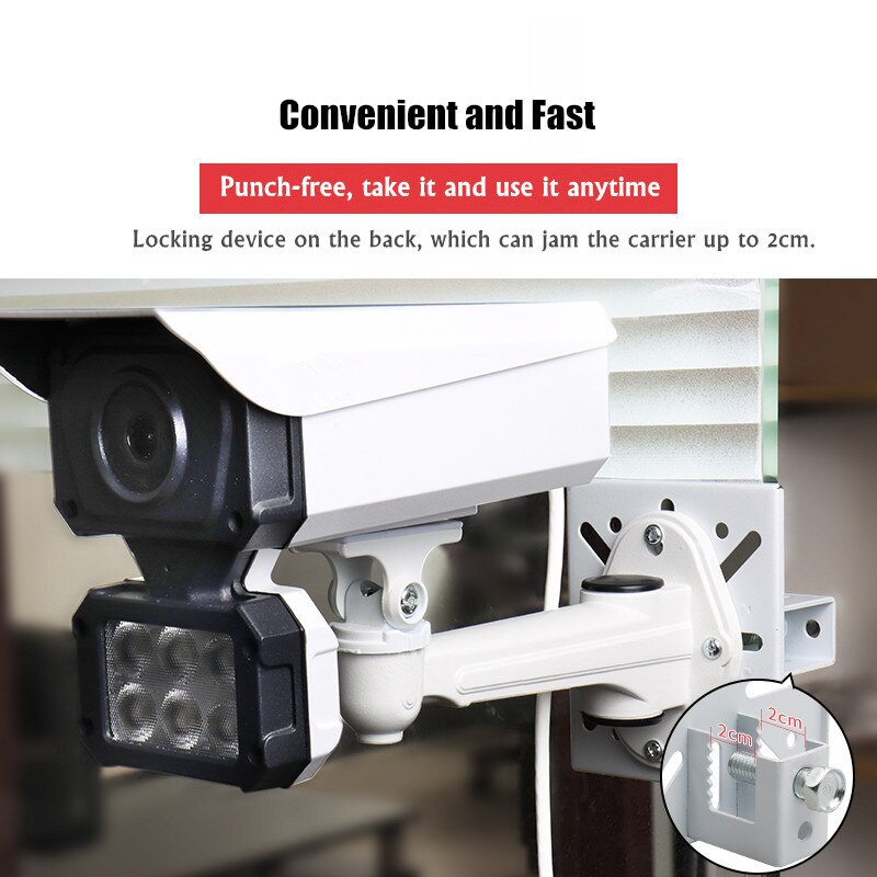 OwlCat Outdoor CCTV Camera stand 2CM Thickness Aluminum Drilling-free Steel structure plate auxiliary bracket