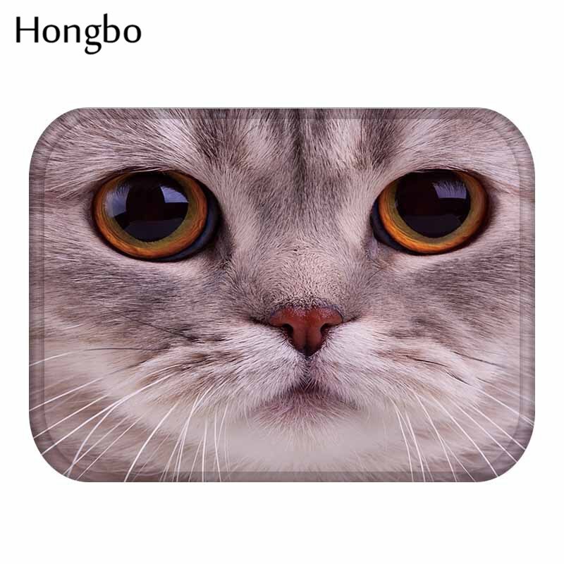 Hongbo-tapis de sol en tigre, motif chien, hibou et chat, antidérapant, pour porte, paillasson extérieur, cuisine, salon: 8