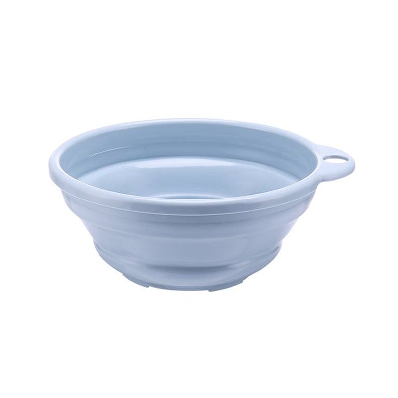 Falten Kunststoff Waschbecken Faltbare bat Waschen hoch Schüssel Washtub draussen Camping Wohnwagen Waschbecken 3 Farben: Blau