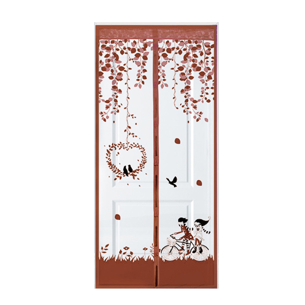 Anti Mosquito Magnetic Door Window Screen Curtain Summer Magnet Mesh Net Automatic Closing Home Room Door and Window Screen: Coffee / L
