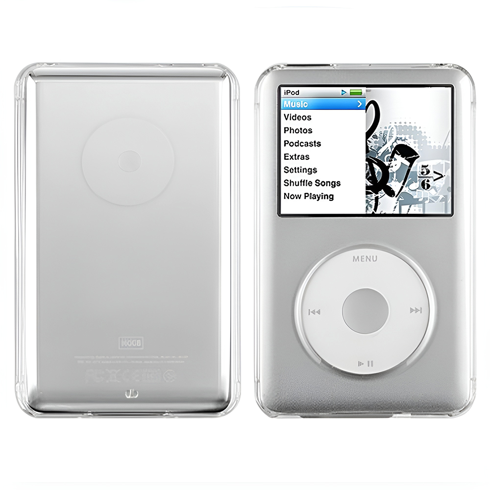 Clear Crystal Hard Protective Case Cover for Apple iPod Classic 6th 7th 80GB 120GB Thin 160GB(10.5mm Thickness)