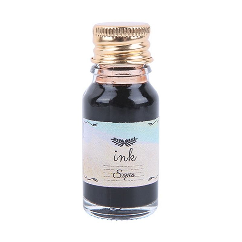 10Pcs 10ml Colorful Fountain Pen Ink Refilling Inks Stationery School Supplies M17F