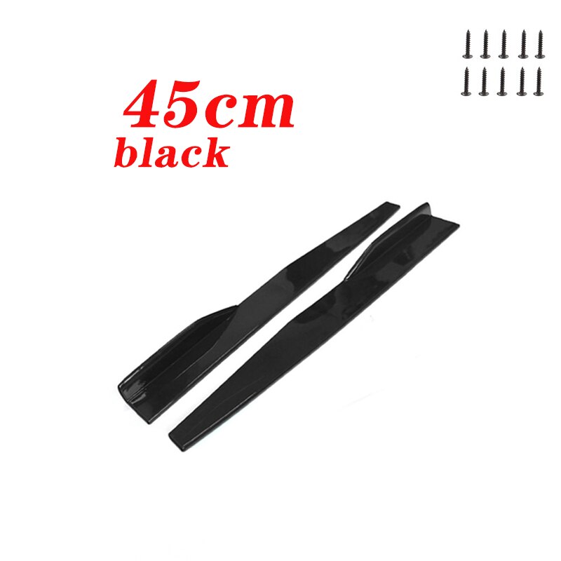 Faldón lateral para puerta de coche, difusor de parachoques, 2x45CM, para Alfa Romeo 159, Kia Ceed, Rio, Cerato, Sportage, Subaru, Foreste Impreza, Saab: 45cm black