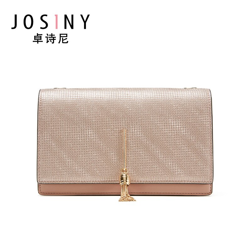 JOSINY Shoulder Corssbody Bags for Women's Female Handbag PU Leather Solid Color U-Shape Large Capacity with Magnet Hook: G Pink