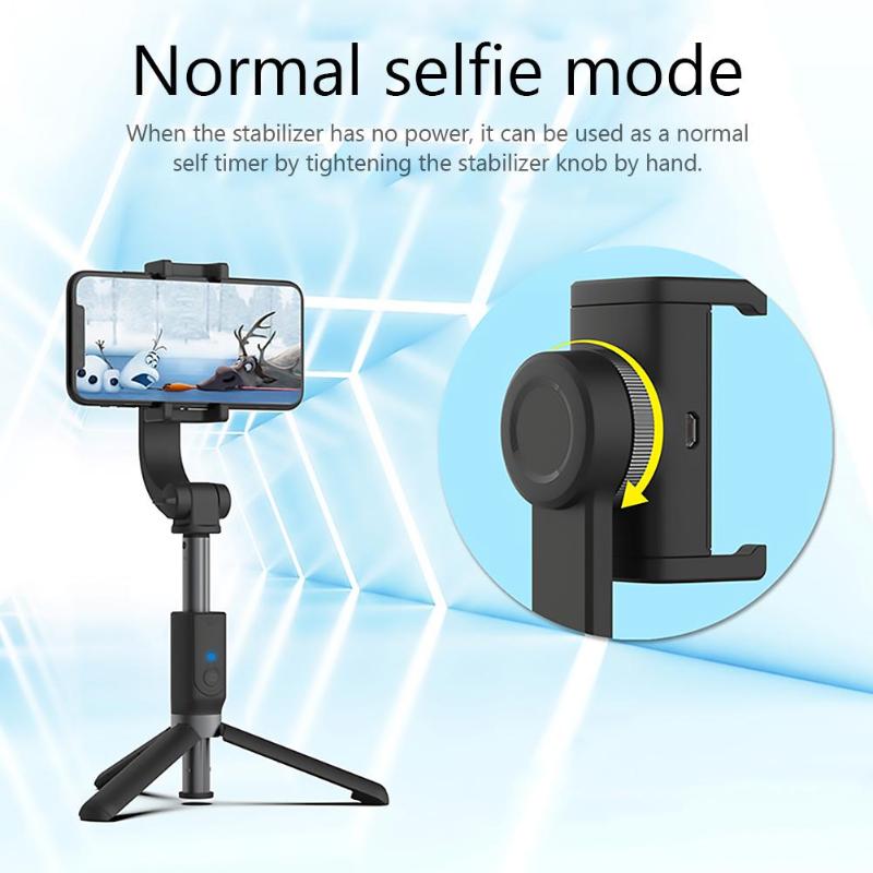 Draagbare Sport Handvat Ptz Stabilisator Universele Verstelbare Telefoon Zelfontspanner Anti-Shake Mobiele Telefoon Selfie Stick Voor Ios Android