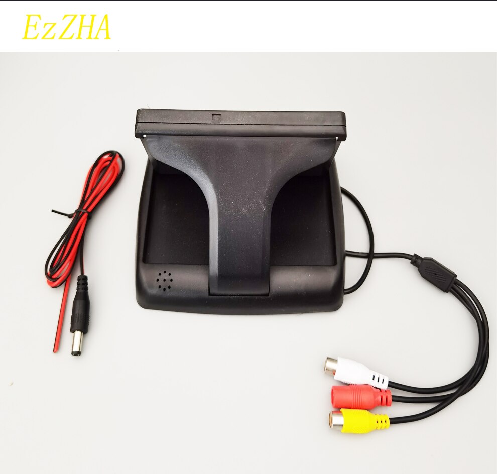 Car Monitor 4.3 inch Foldable TFT LCD Display Rear View Reversing Camera Mirror Parking Assistance Rearview Monitors NTSC PAL
