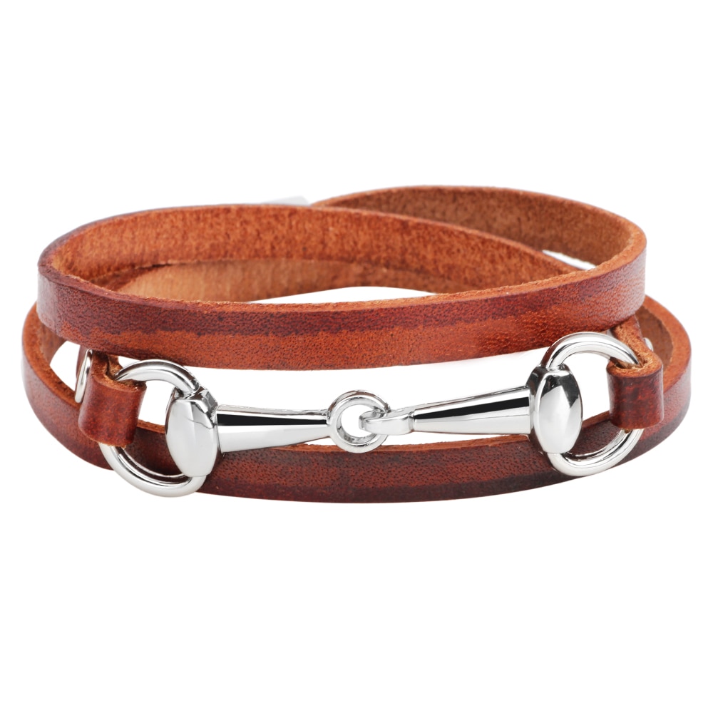 Alla moda Semplice A Più Strati Delle Donne Braccialetti di Cuoio Dei Braccialetti Braccialetti di Modo per L'uomo Dei Braccialetti Dei Monili di Vendita Calda