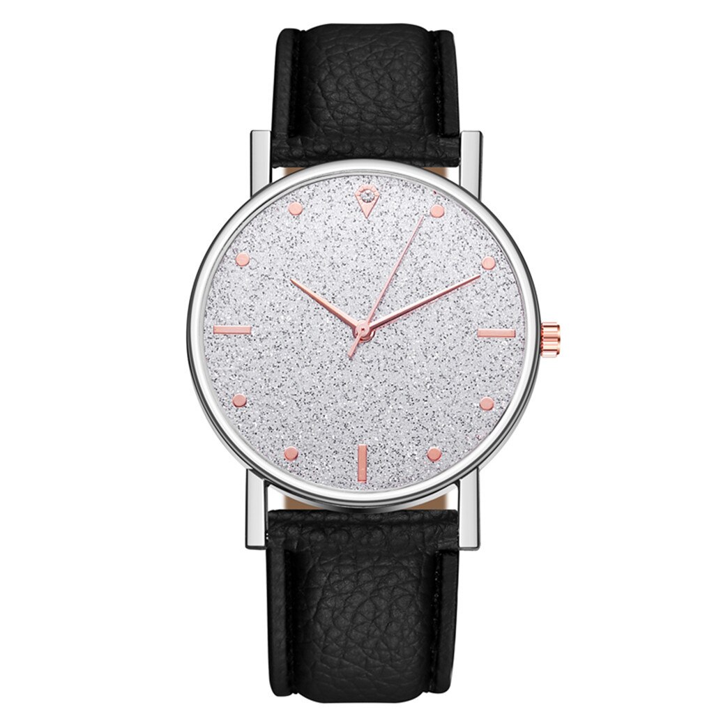 Reloj Mujer Mode Dameshorloge Sky Horloge Lederen Horloge Vrouwen Quartz Diamond Horloge Horloges Relogio Feminino Zegarek Damski: Gray