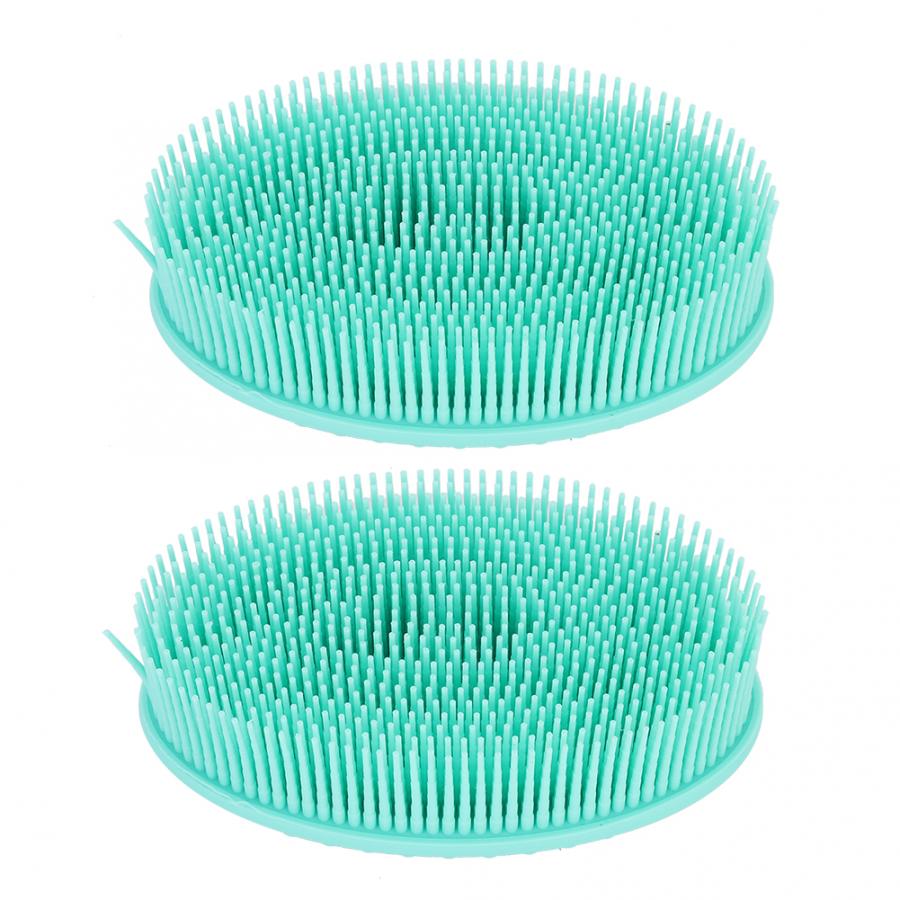 2Pcs Silicone Bath Brushes Body Bath Shower Washing Skin Massage brush Deep Cleaning Exfoliating Brush