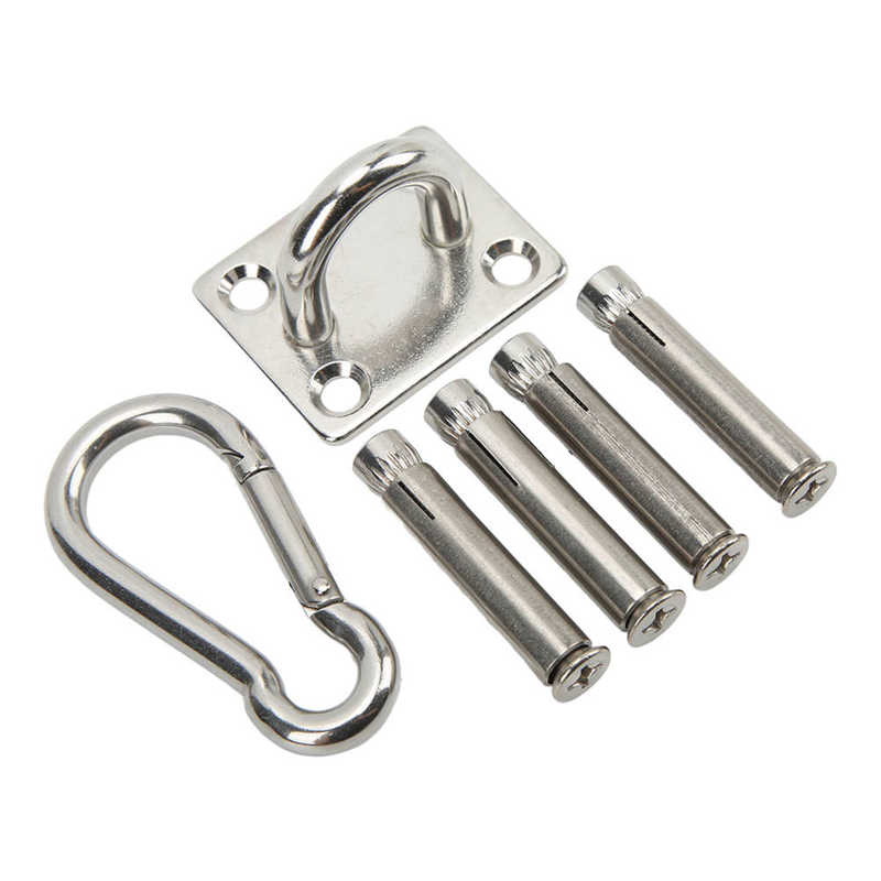 Ceiling Hanging Kit Stainless Steel Ceiling Hanging Kit Unbreakable Convenient Firm Connection Rustproof for Yoga Training for