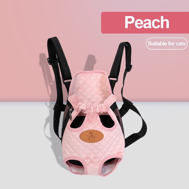 Hoopet Pet Cat Carrier Travel Bag Dog Backpack Breathable Pet Bags Shoulder Puppy Carrier Cat Backpack: Pink / L